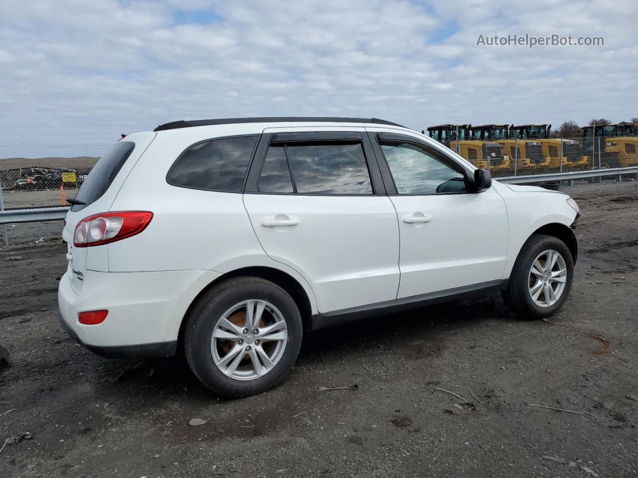 2010 Hyundai Santa Fe Gls White vin: 5NMSGDAB9AH351633