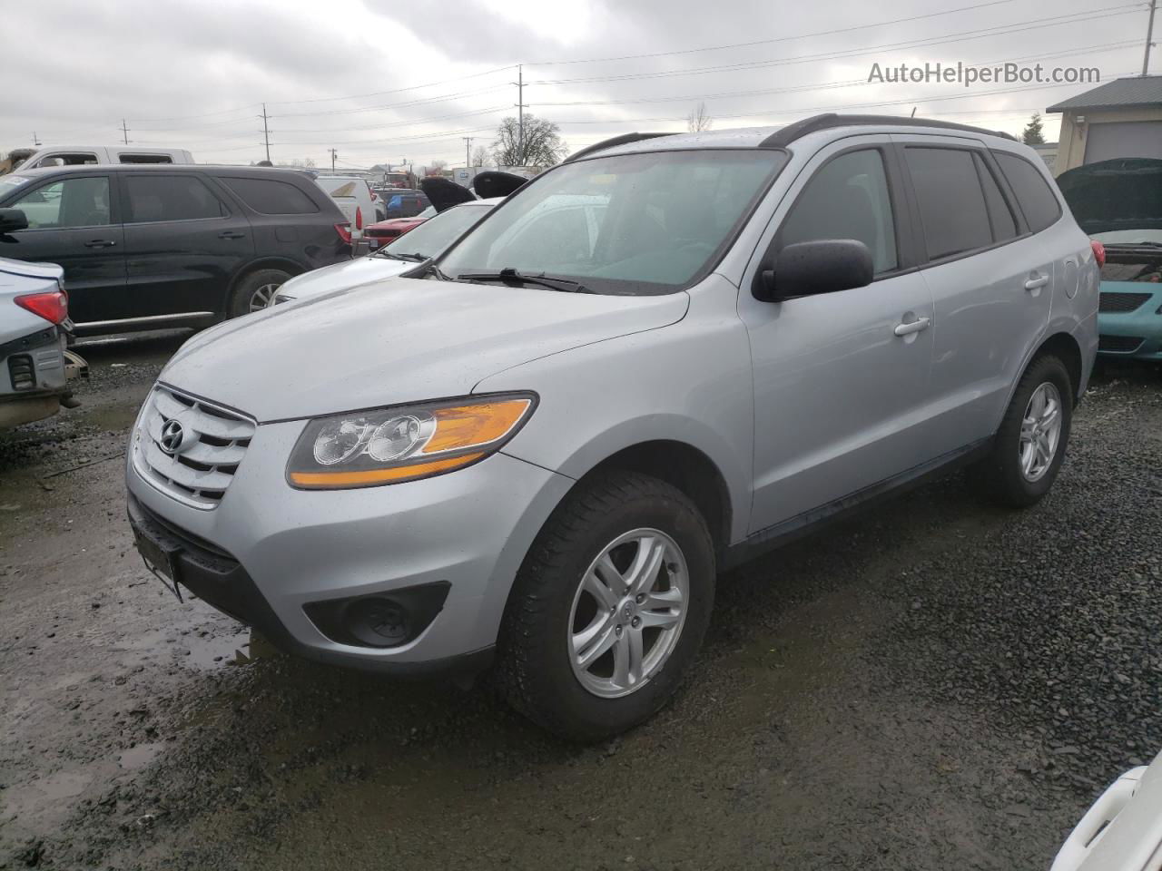 2010 Hyundai Santa Fe Gls Silver vin: 5NMSGDABXAH404548