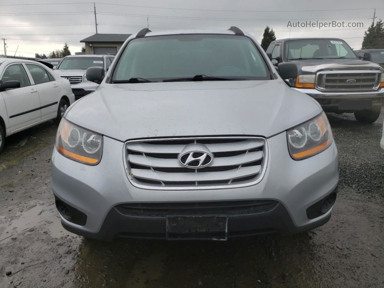 2010 Hyundai Santa Fe Gls Silver vin: 5NMSGDABXAH404548