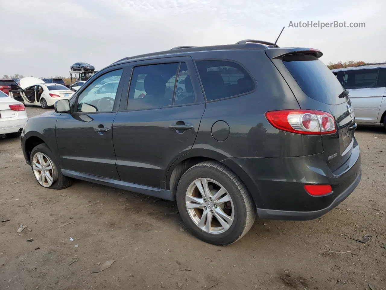 2010 Hyundai Santa Fe Se Черный vin: 5NMSH4AG0AH347754