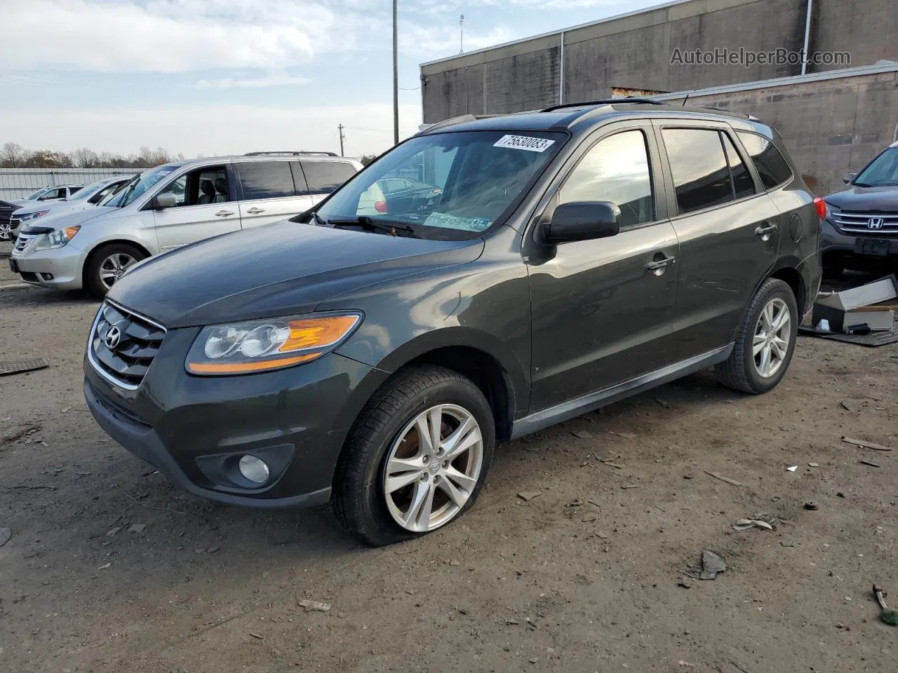 2010 Hyundai Santa Fe Se Черный vin: 5NMSH4AG0AH347754