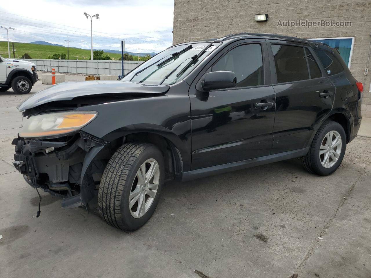2010 Hyundai Santa Fe Se Black vin: 5NMSH4AG1AH393027