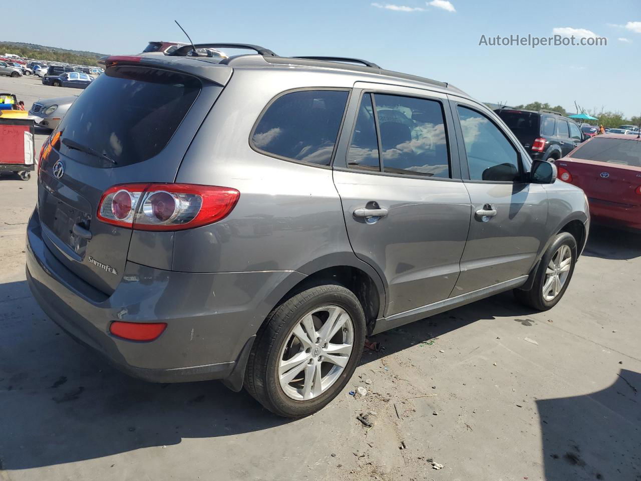 2010 Hyundai Santa Fe Se Gray vin: 5NMSH4AG2AH374387