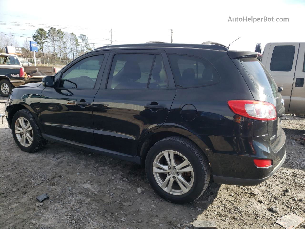 2010 Hyundai Santa Fe Se Black vin: 5NMSH4AG3AH336683