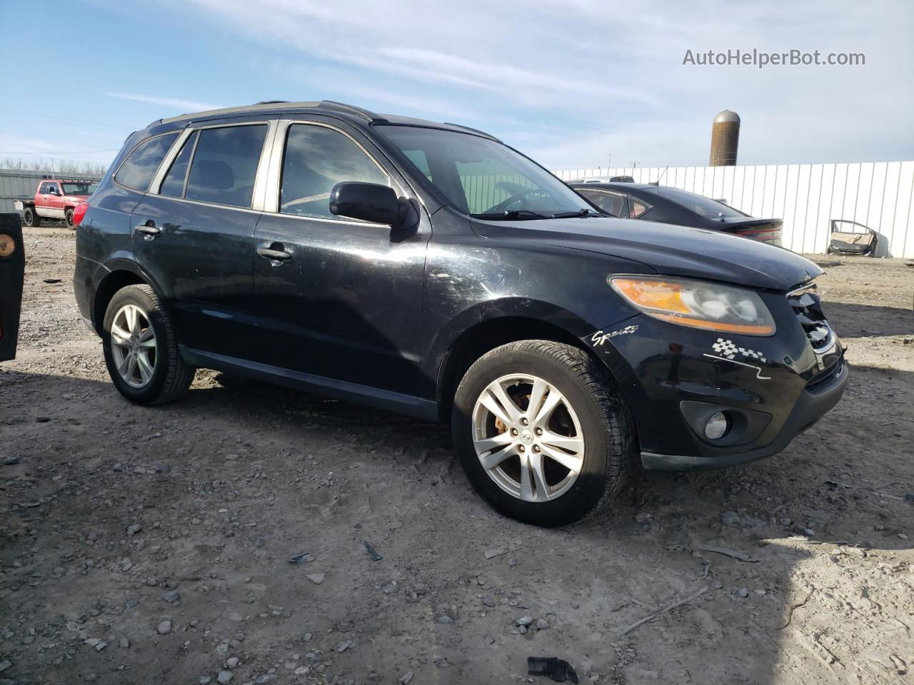 2010 Hyundai Santa Fe Se Black vin: 5NMSH4AG3AH336683