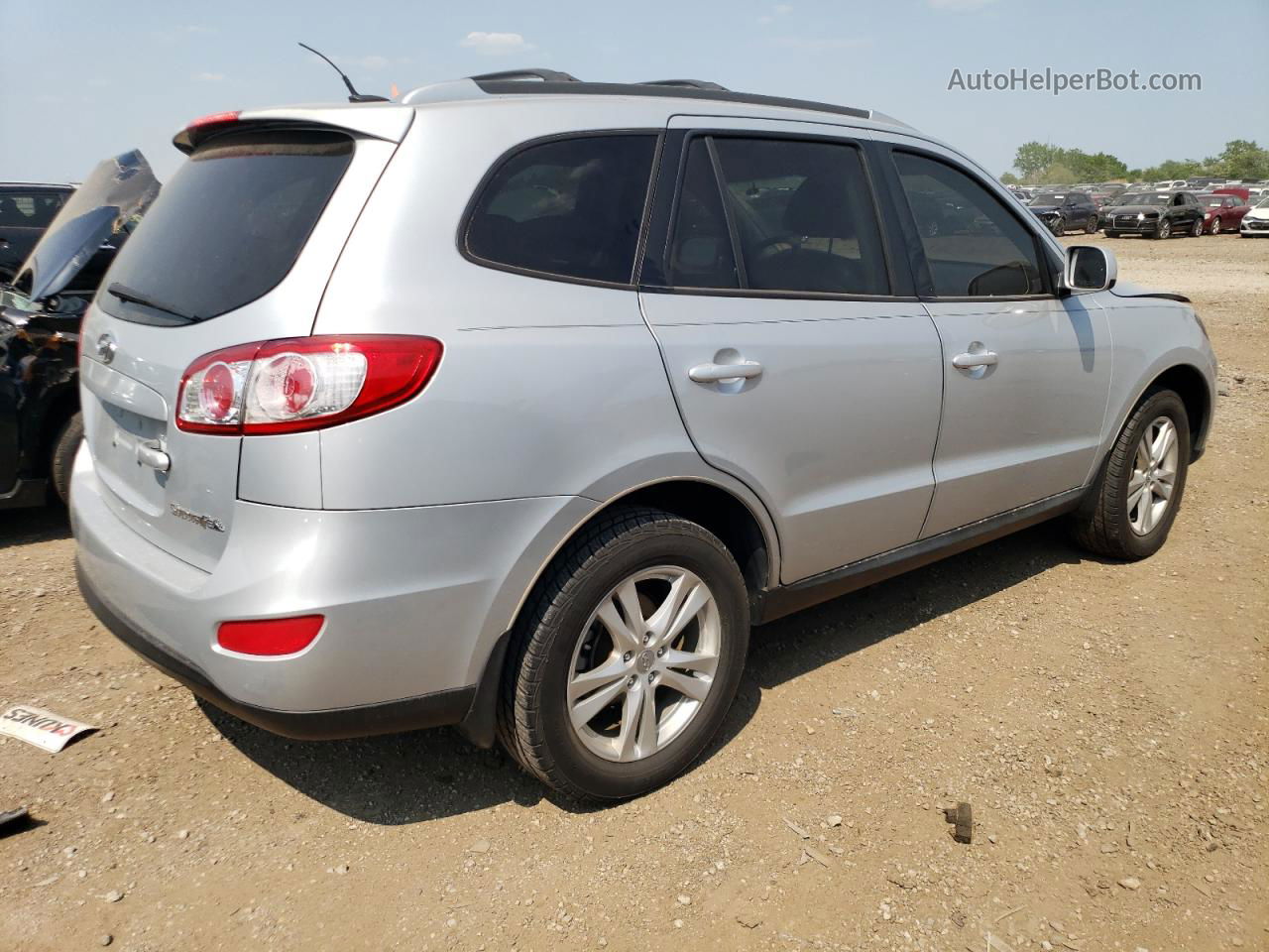 2010 Hyundai Santa Fe Se Silver vin: 5NMSH4AG7AH343863