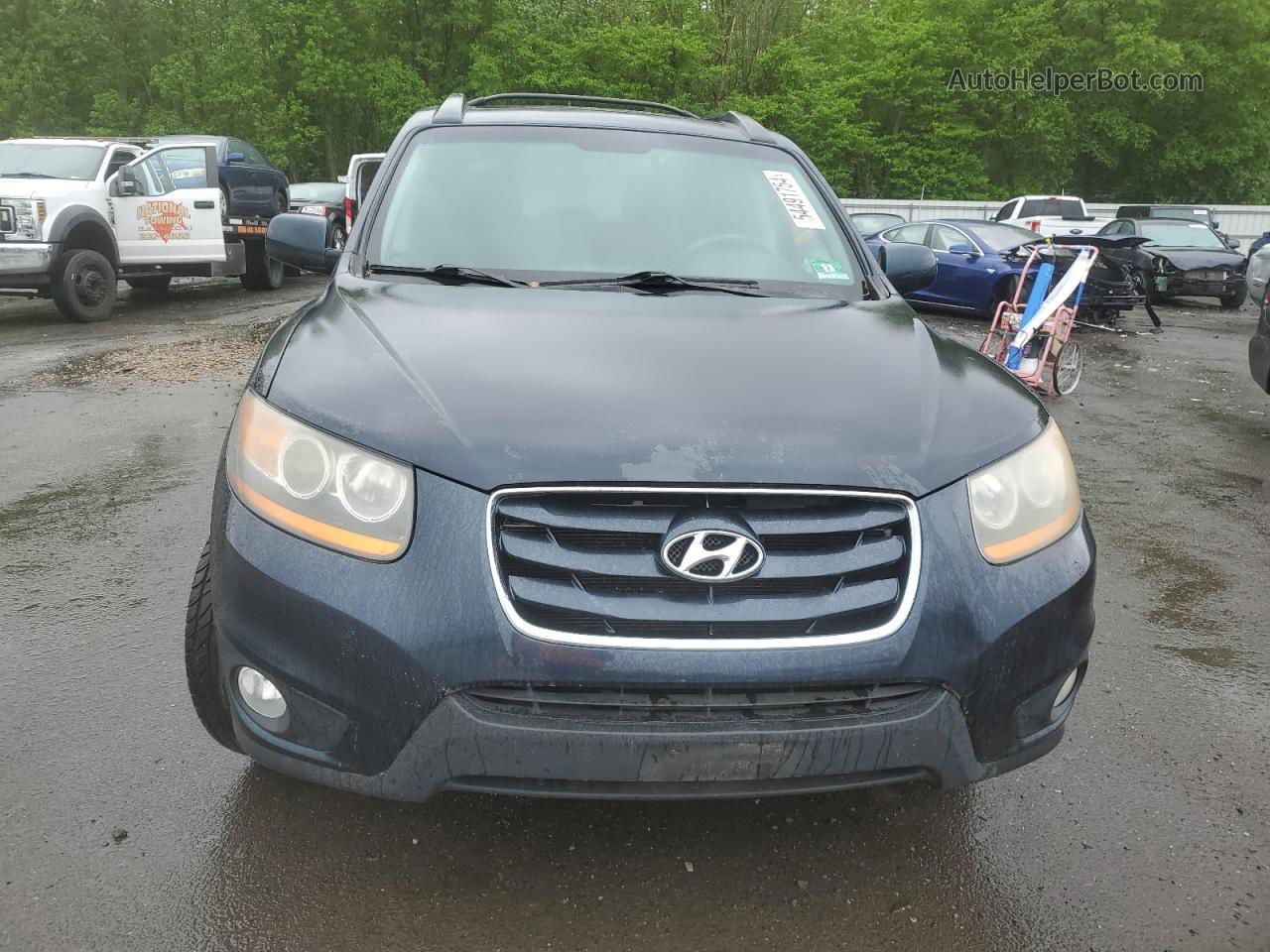 2010 Hyundai Santa Fe Se Blue vin: 5NMSH4AG7AH386924
