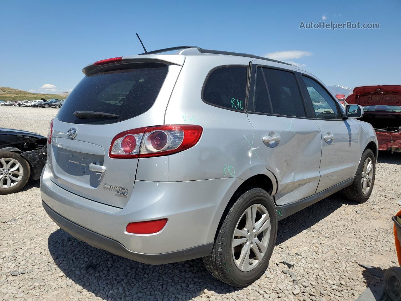 2010 Hyundai Santa Fe Se Серебряный vin: 5NMSHDAG0AH335023
