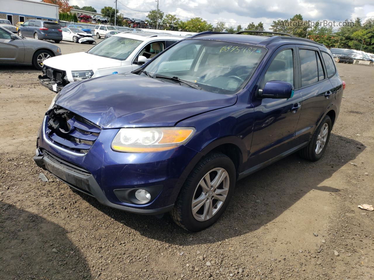 2010 Hyundai Santa Fe Se Blue vin: 5NMSHDAG2AH387320