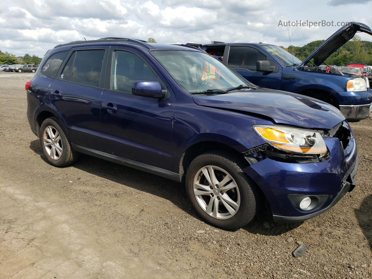 2010 Hyundai Santa Fe Se Blue vin: 5NMSHDAG2AH387320