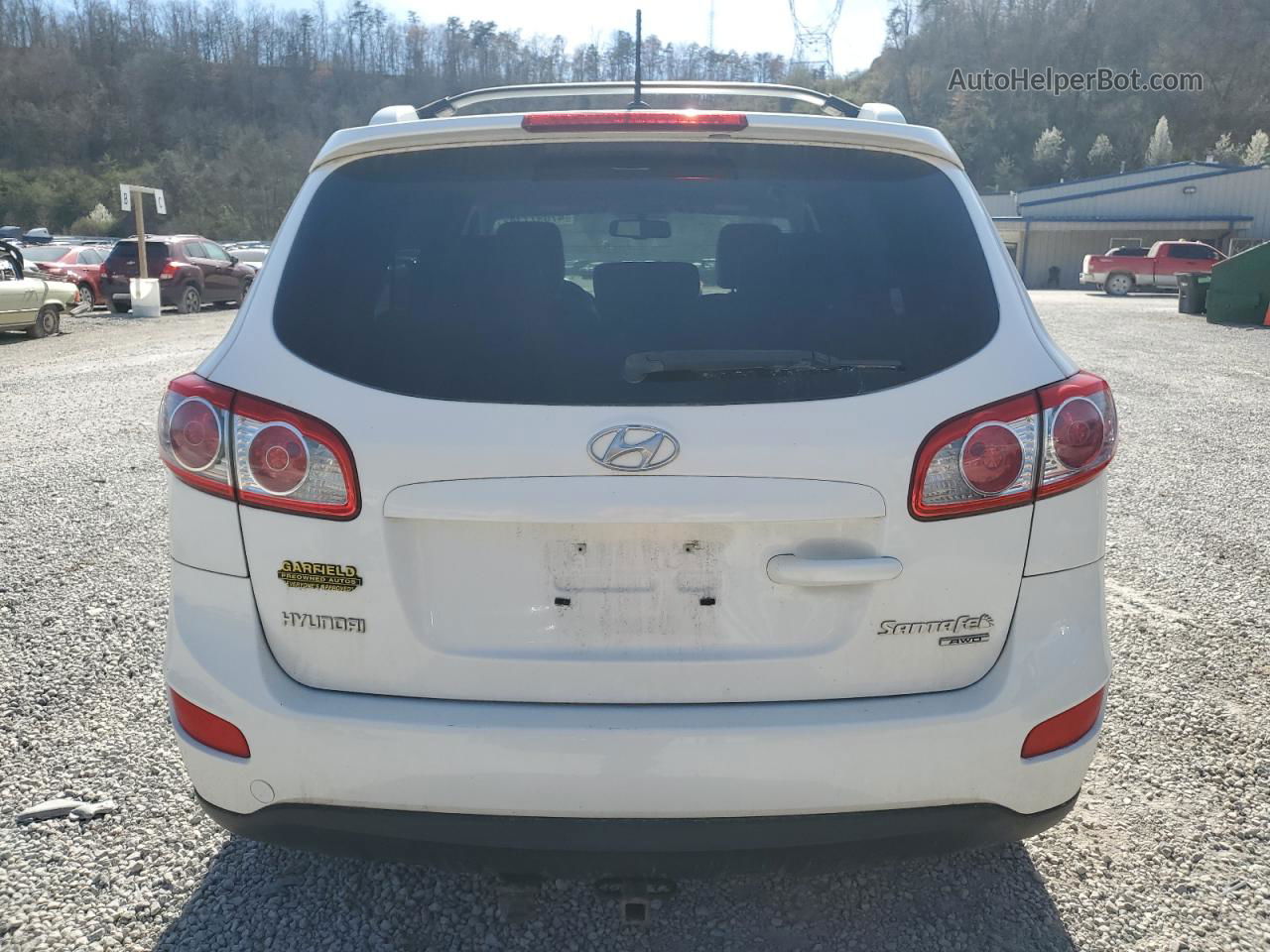 2010 Hyundai Santa Fe Se White vin: 5NMSHDAG3AH407493