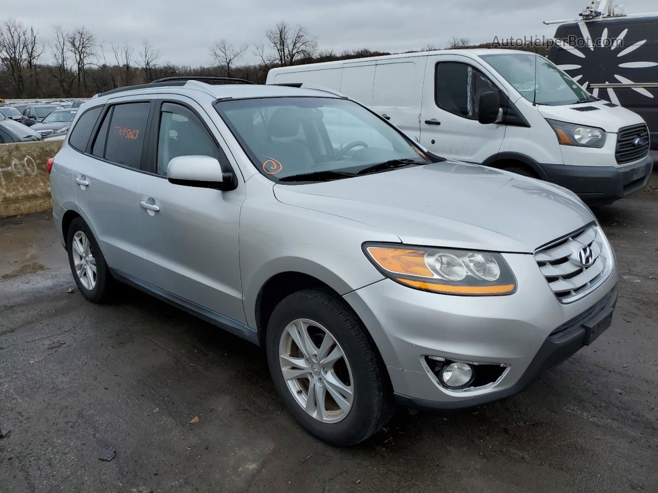 2010 Hyundai Santa Fe Se Silver vin: 5NMSHDAG5AH355381