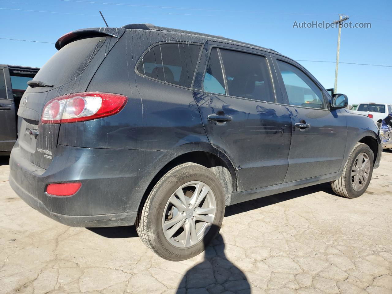 2010 Hyundai Santa Fe Se Black vin: 5NMSHDAG8AH343533