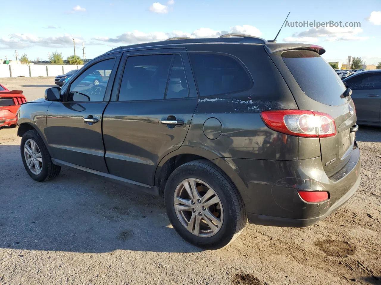 2010 Hyundai Santa Fe Limited Серый vin: 5NMSK3AB0AH362416