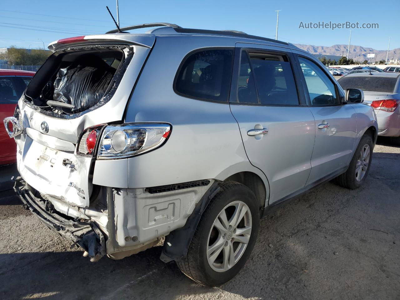 2010 Hyundai Santa Fe Limited Silver vin: 5NMSK3AB6AH392102