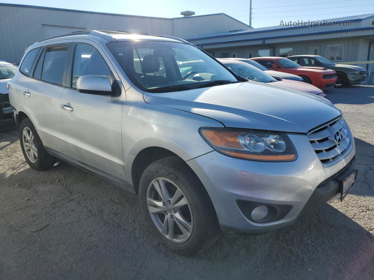 2010 Hyundai Santa Fe Limited Silver vin: 5NMSK3AB6AH392102