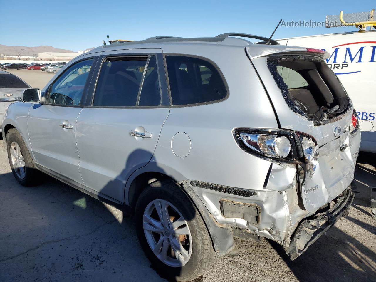 2010 Hyundai Santa Fe Limited Silver vin: 5NMSK3AB6AH392102