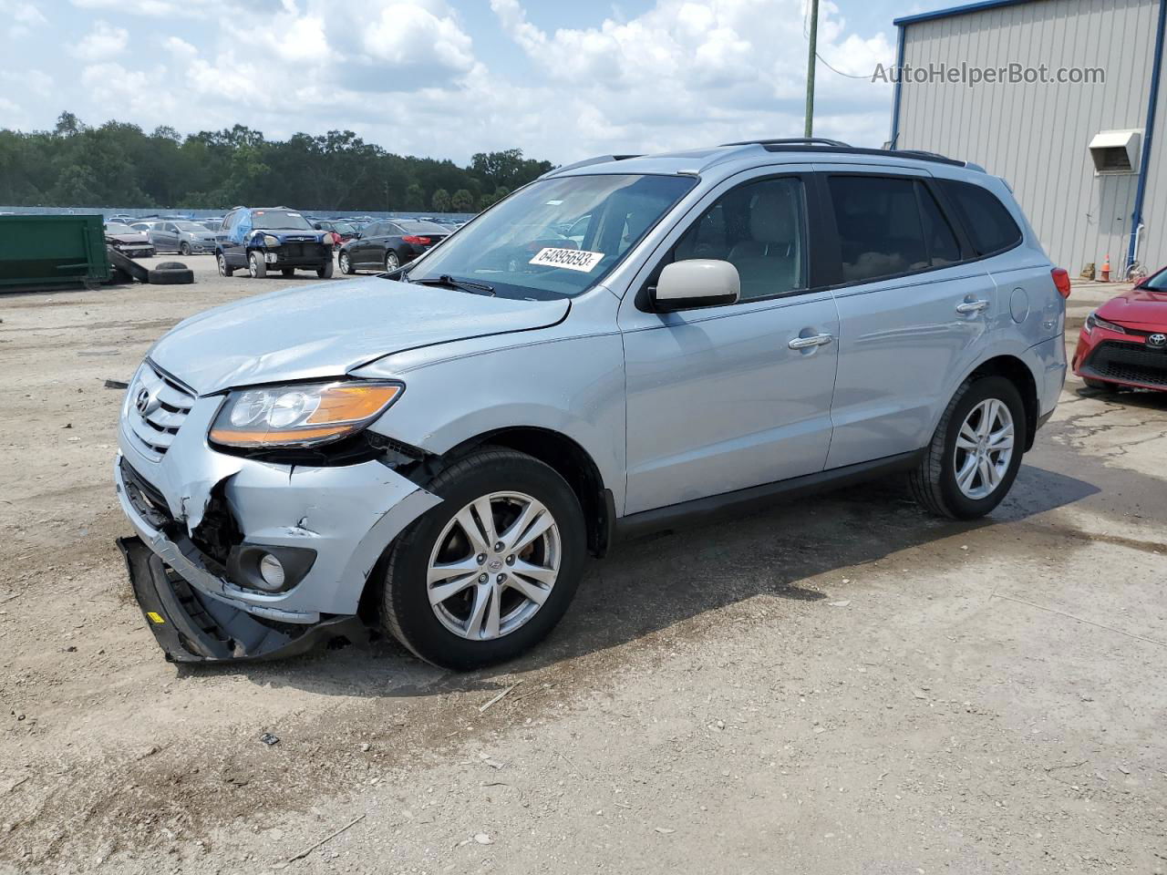 2010 Hyundai Santa Fe Limited Silver vin: 5NMSK3AB6AH393962