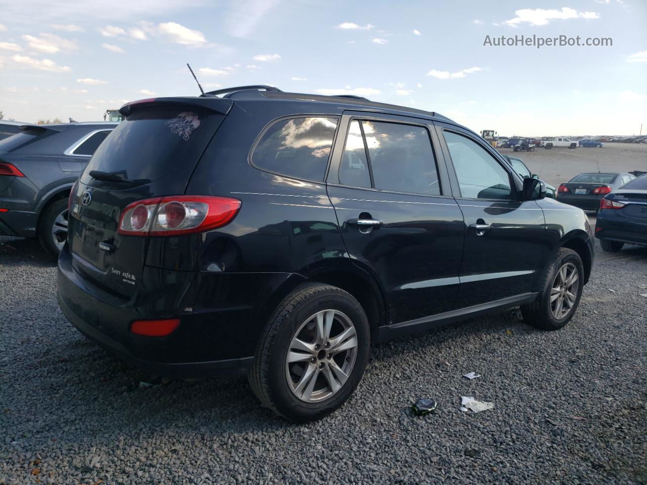 2010 Hyundai Santa Fe Limited Black vin: 5NMSK3AB7AH392996