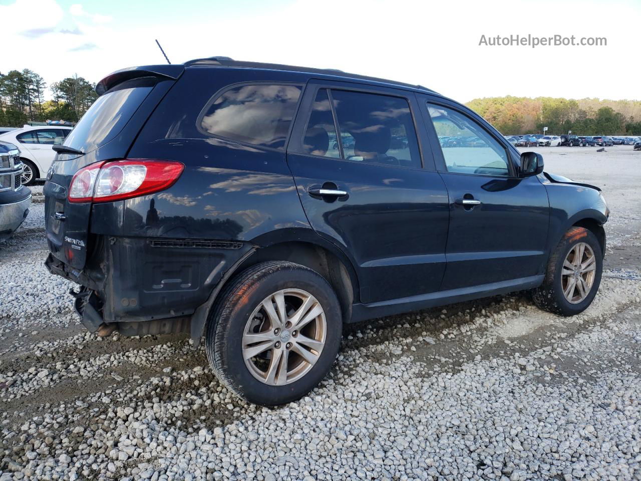 2010 Hyundai Santa Fe Limited Black vin: 5NMSK3ABXAH371821