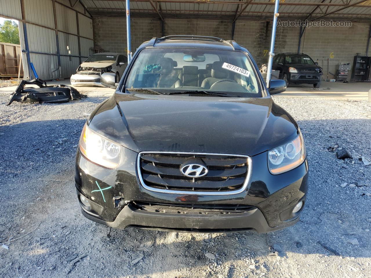 2010 Hyundai Santa Fe Limited Черный vin: 5NMSK4AG0AH360893