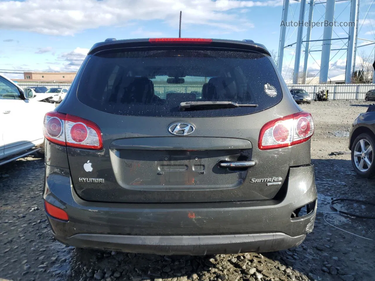 2010 Hyundai Santa Fe Limited Gray vin: 5NMSK4AG1AH398536