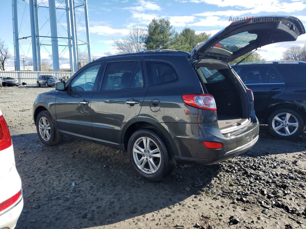 2010 Hyundai Santa Fe Limited Gray vin: 5NMSK4AG1AH398536