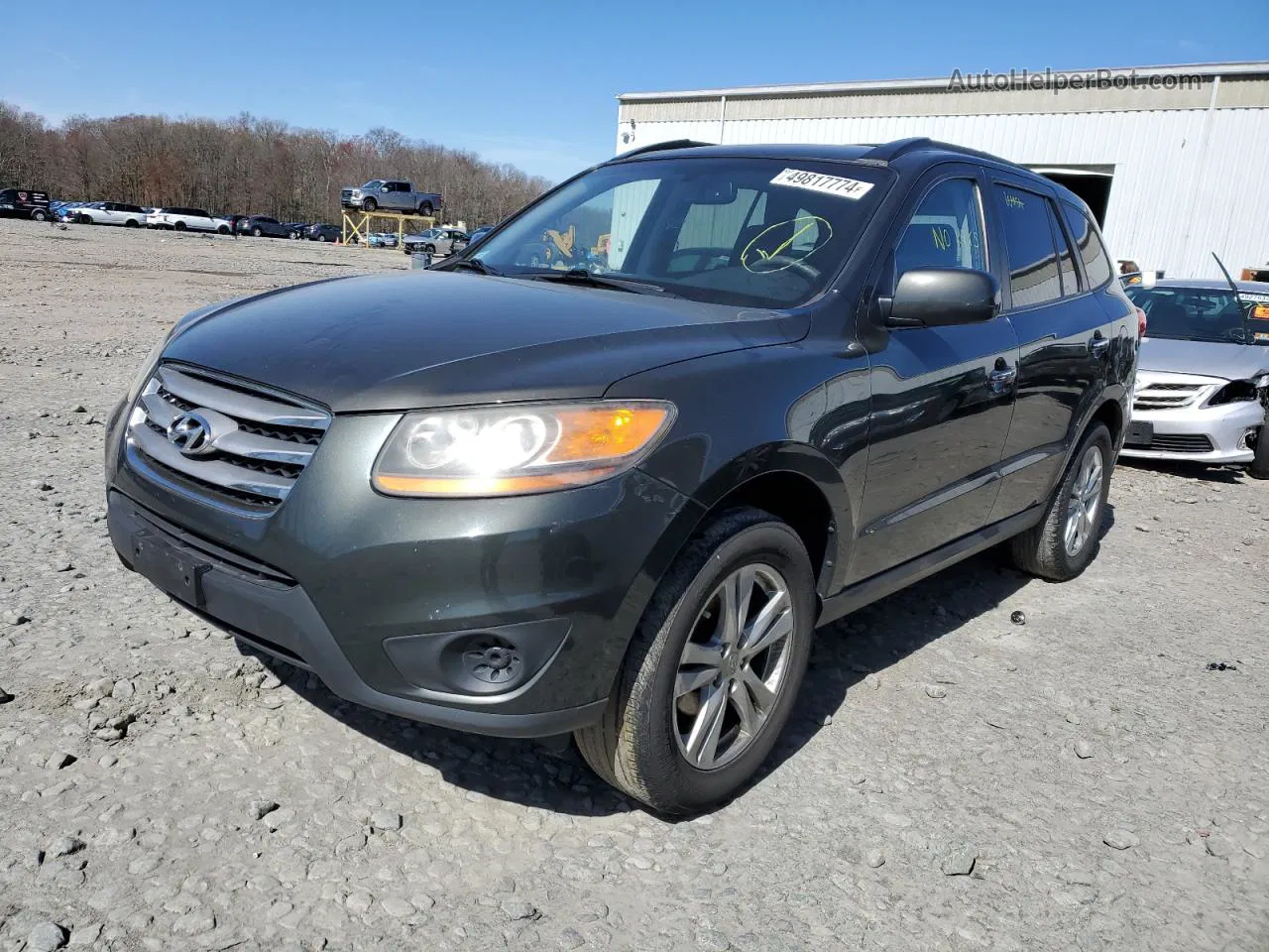 2010 Hyundai Santa Fe Limited Gray vin: 5NMSK4AG1AH398536