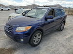 2010 Hyundai Santa Fe Limited Blue vin: 5NMSK4AG3AH374206