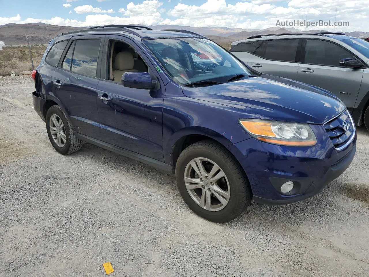 2010 Hyundai Santa Fe Limited Blue vin: 5NMSK4AG3AH374206