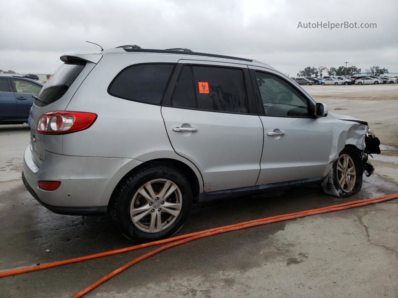 2010 Hyundai Santa Fe Limited Silver vin: 5NMSK4AG3AH387375