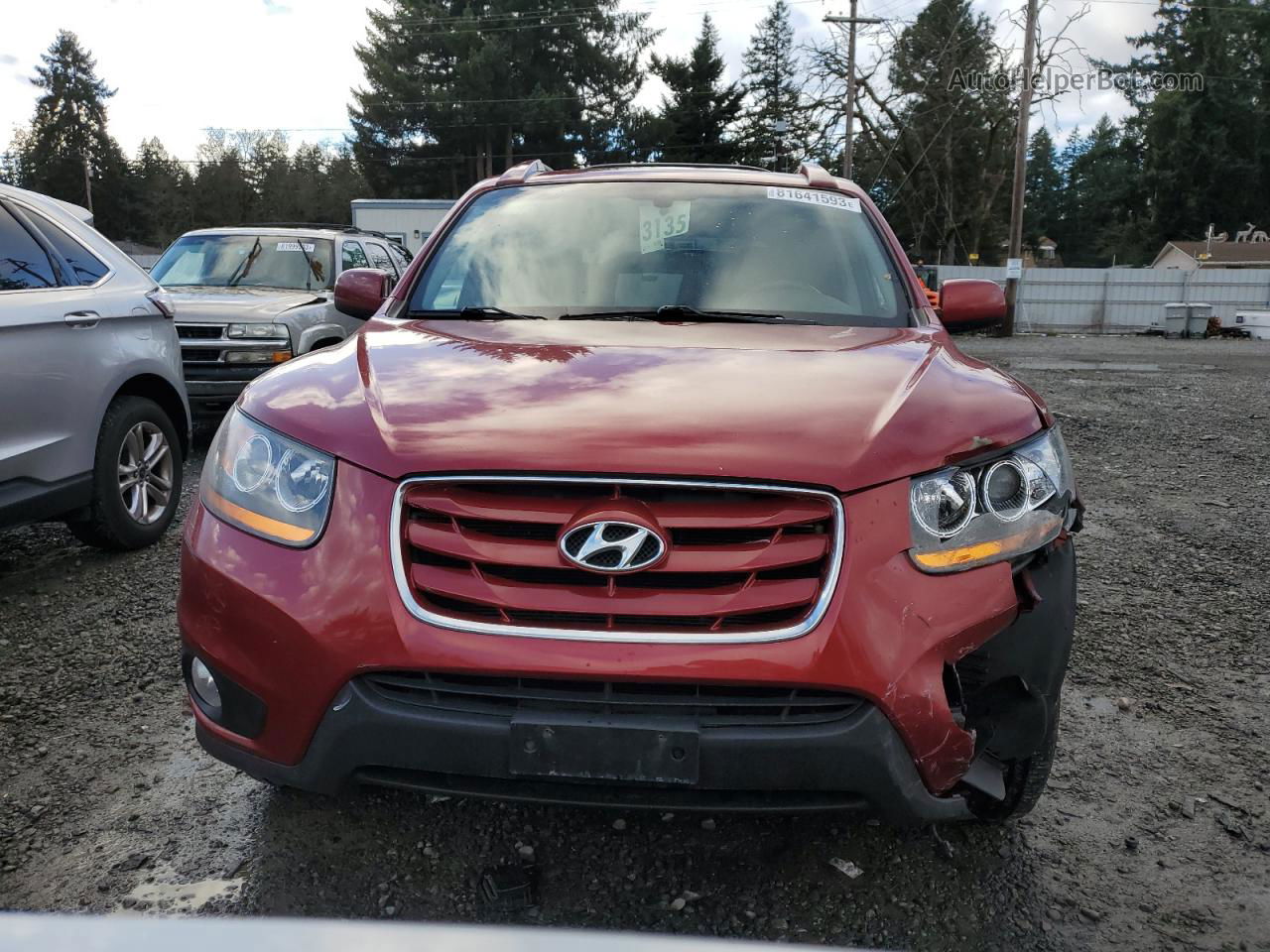 2010 Hyundai Santa Fe Limited Red vin: 5NMSK4AG6AH360994