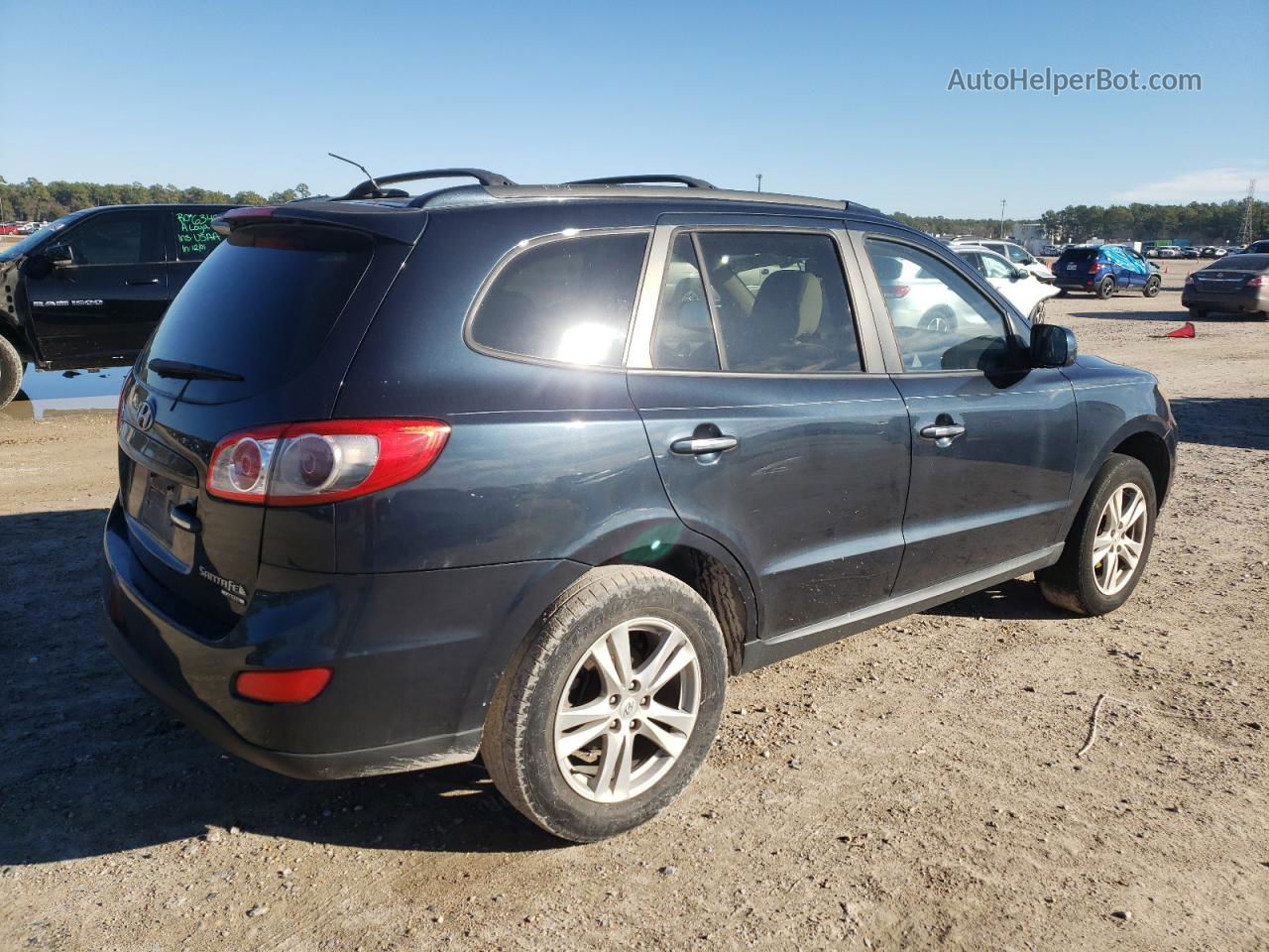 2010 Hyundai Santa Fe Limited Blue vin: 5NMSK4AG7AH342052