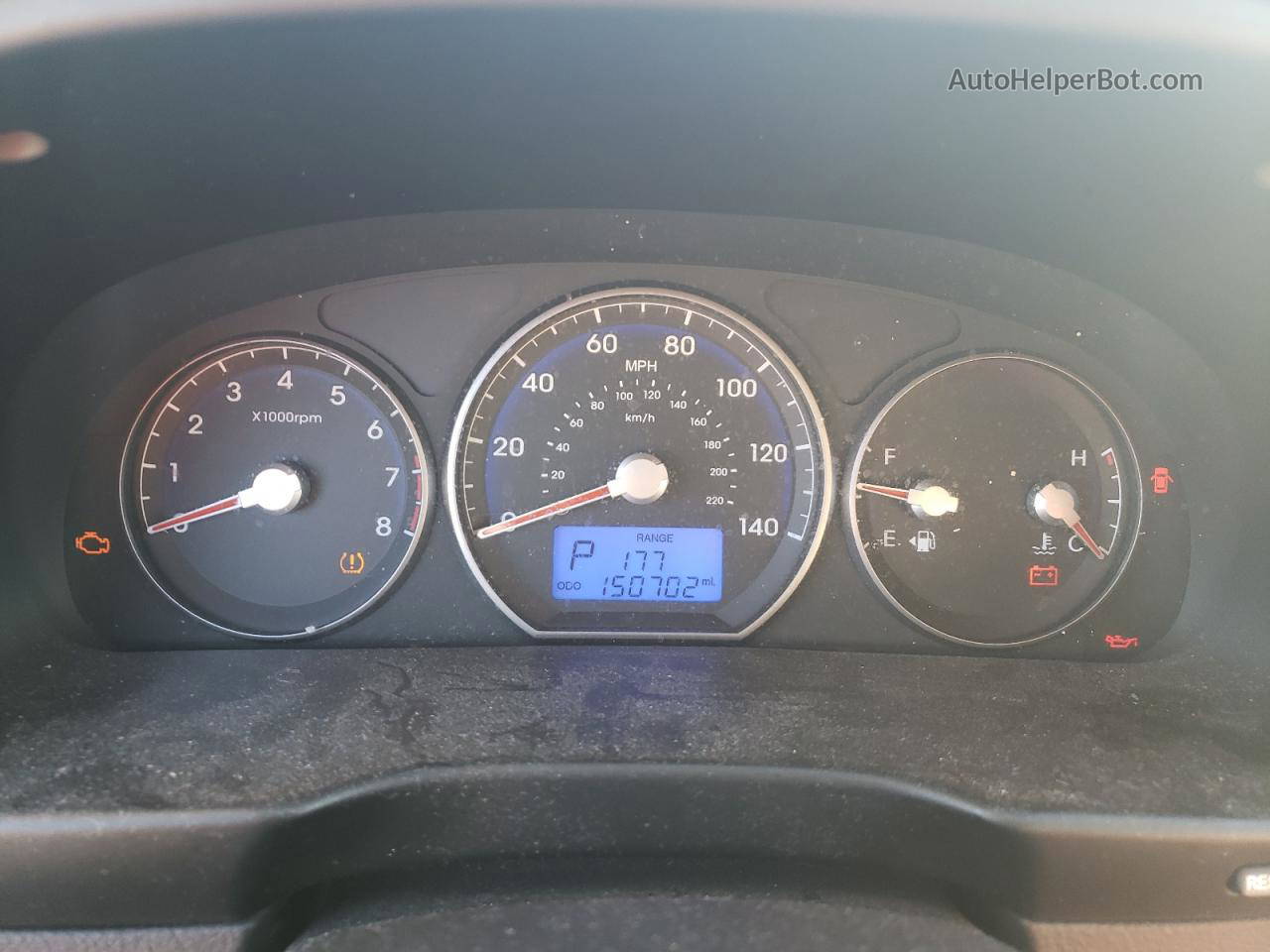 2010 Hyundai Santa Fe Limited Blue vin: 5NMSK4AG7AH342052