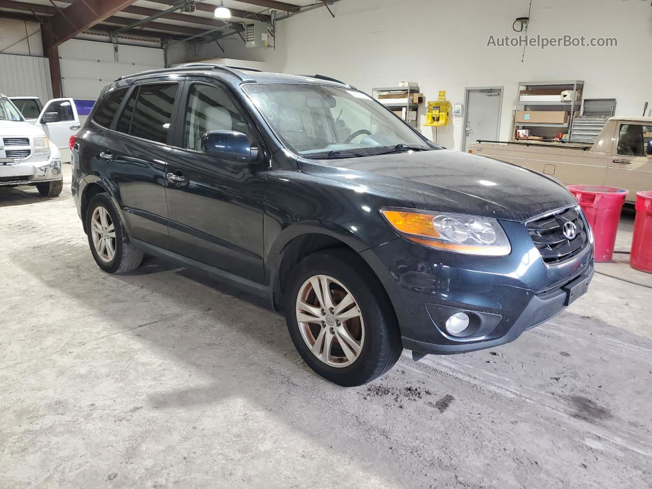 2010 Hyundai Santa Fe Limited Blue vin: 5NMSK4AG7AH384169