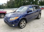 2010 Hyundai Santa Fe Limited Blue vin: 5NMSK4AG8AH375223