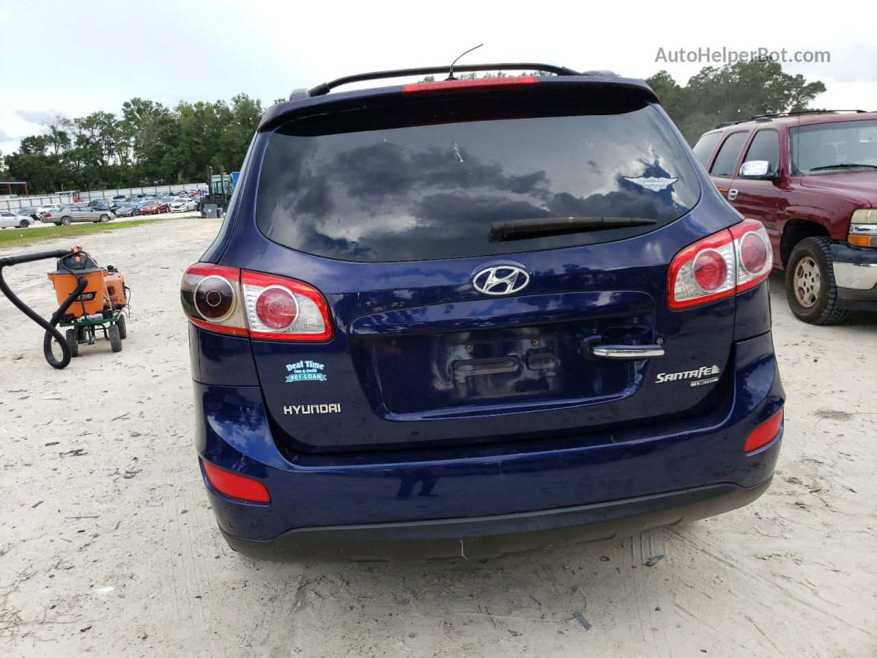 2010 Hyundai Santa Fe Limited Blue vin: 5NMSK4AG8AH375223