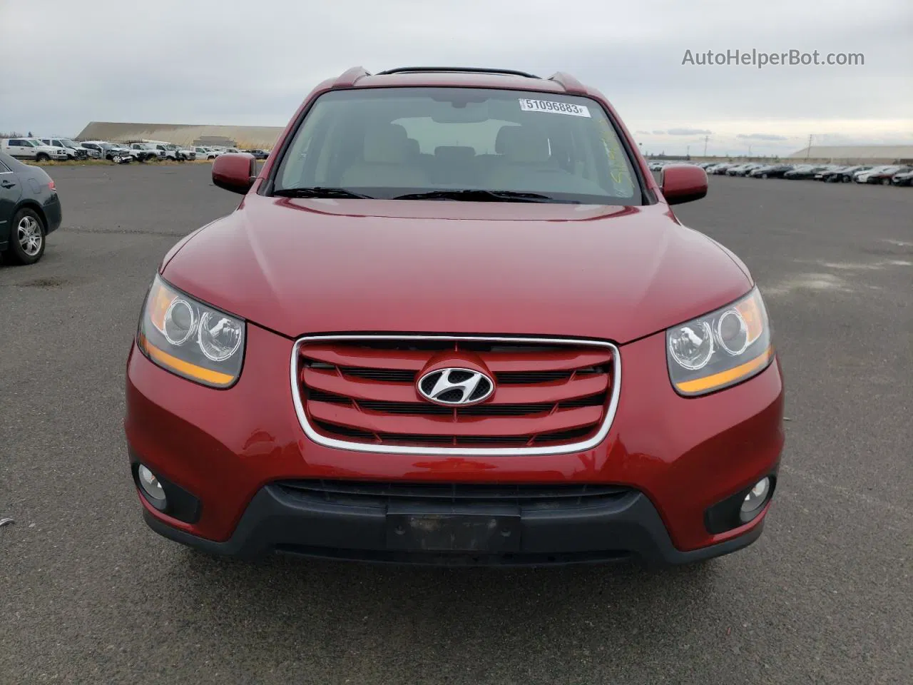 2010 Hyundai Santa Fe Limited Burgundy vin: 5NMSK4AGXAH355149