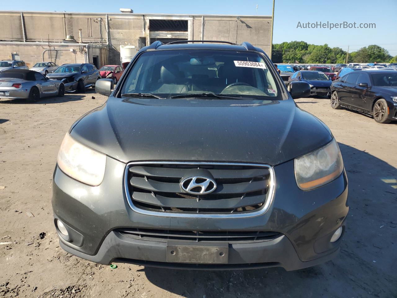 2010 Hyundai Santa Fe Limited Charcoal vin: 5NMSKDAG1AH384717