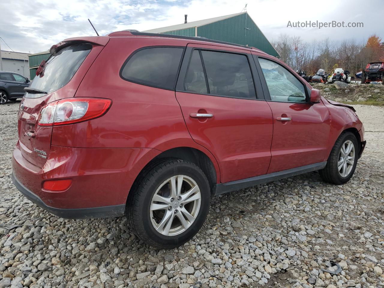 2010 Hyundai Santa Fe Limited Maroon vin: 5NMSKDAG6AH341944