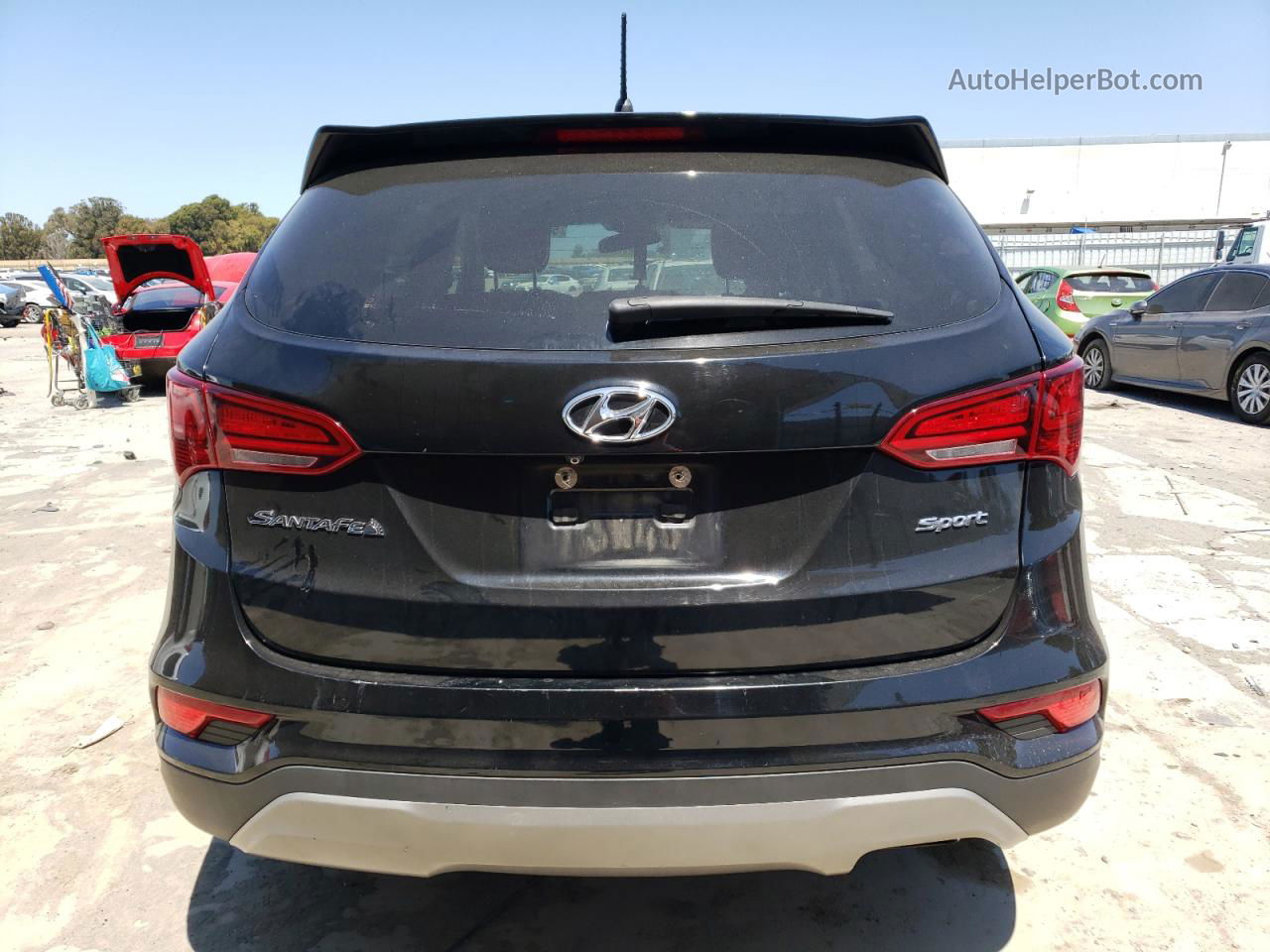 2018 Hyundai Santa Fe Sport  Черный vin: 5NMZT3LB0JH065199