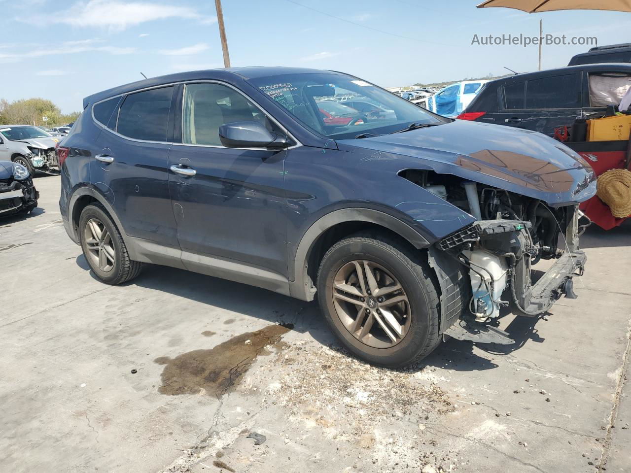 2018 Hyundai Santa Fe Sport  Blue vin: 5NMZT3LB0JH095416