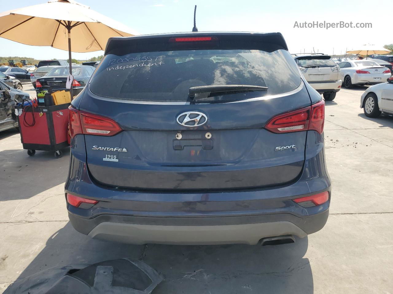 2018 Hyundai Santa Fe Sport  Blue vin: 5NMZT3LB0JH095416