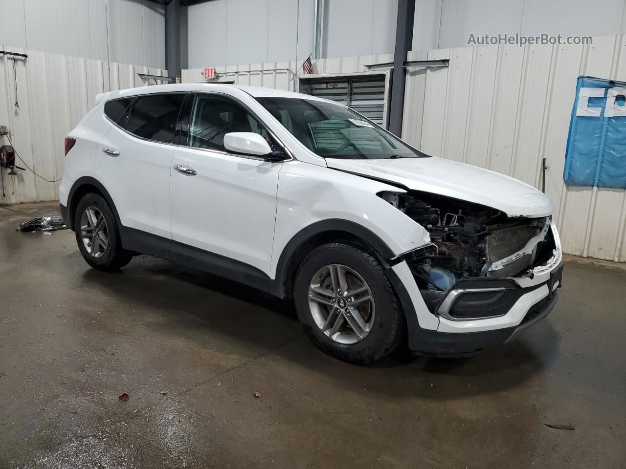 2018 Hyundai Santa Fe Sport  White vin: 5NMZT3LB1JH072100