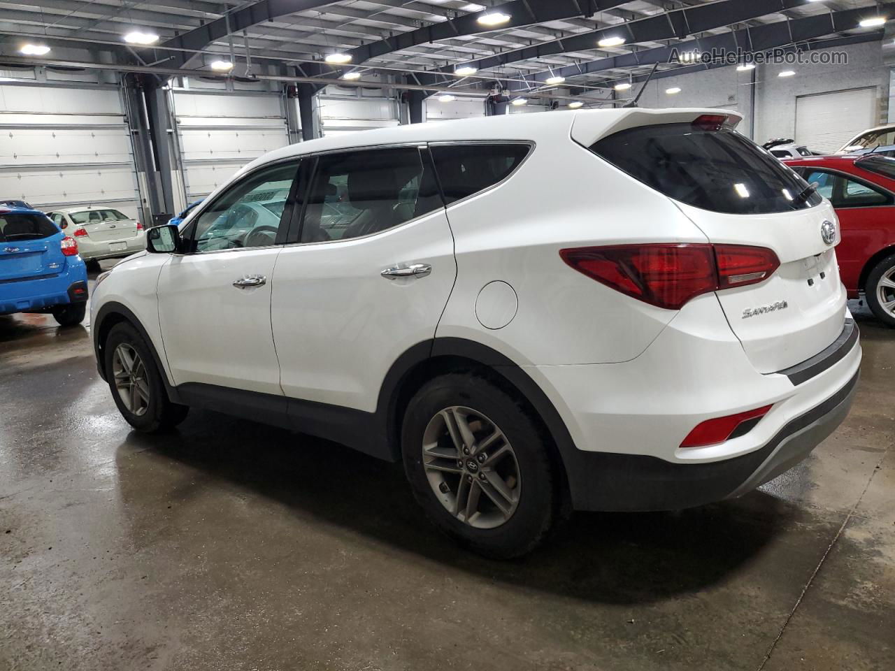 2018 Hyundai Santa Fe Sport  White vin: 5NMZT3LB1JH072100