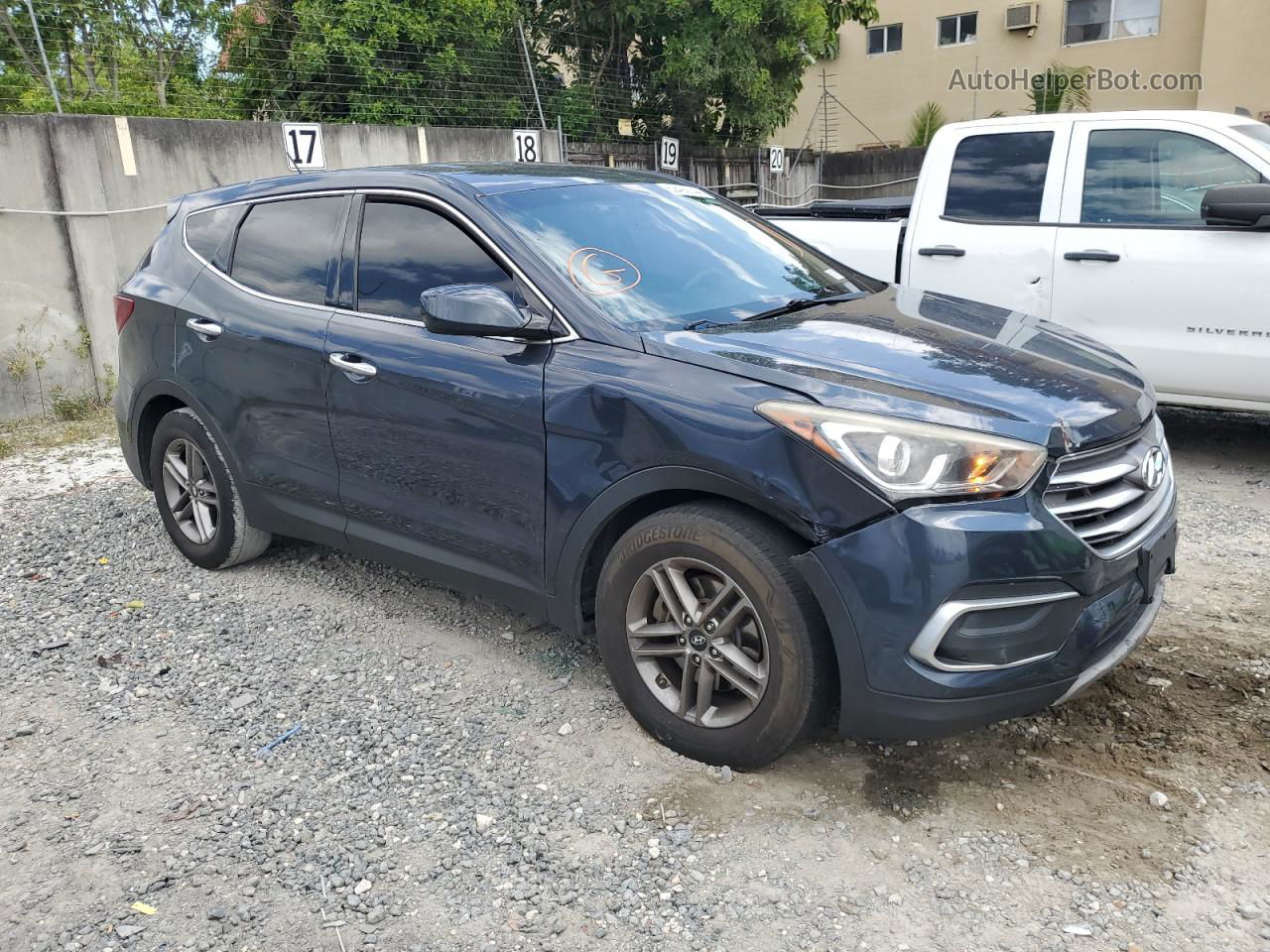 2018 Hyundai Santa Fe Sport  Blue vin: 5NMZT3LB1JH086353