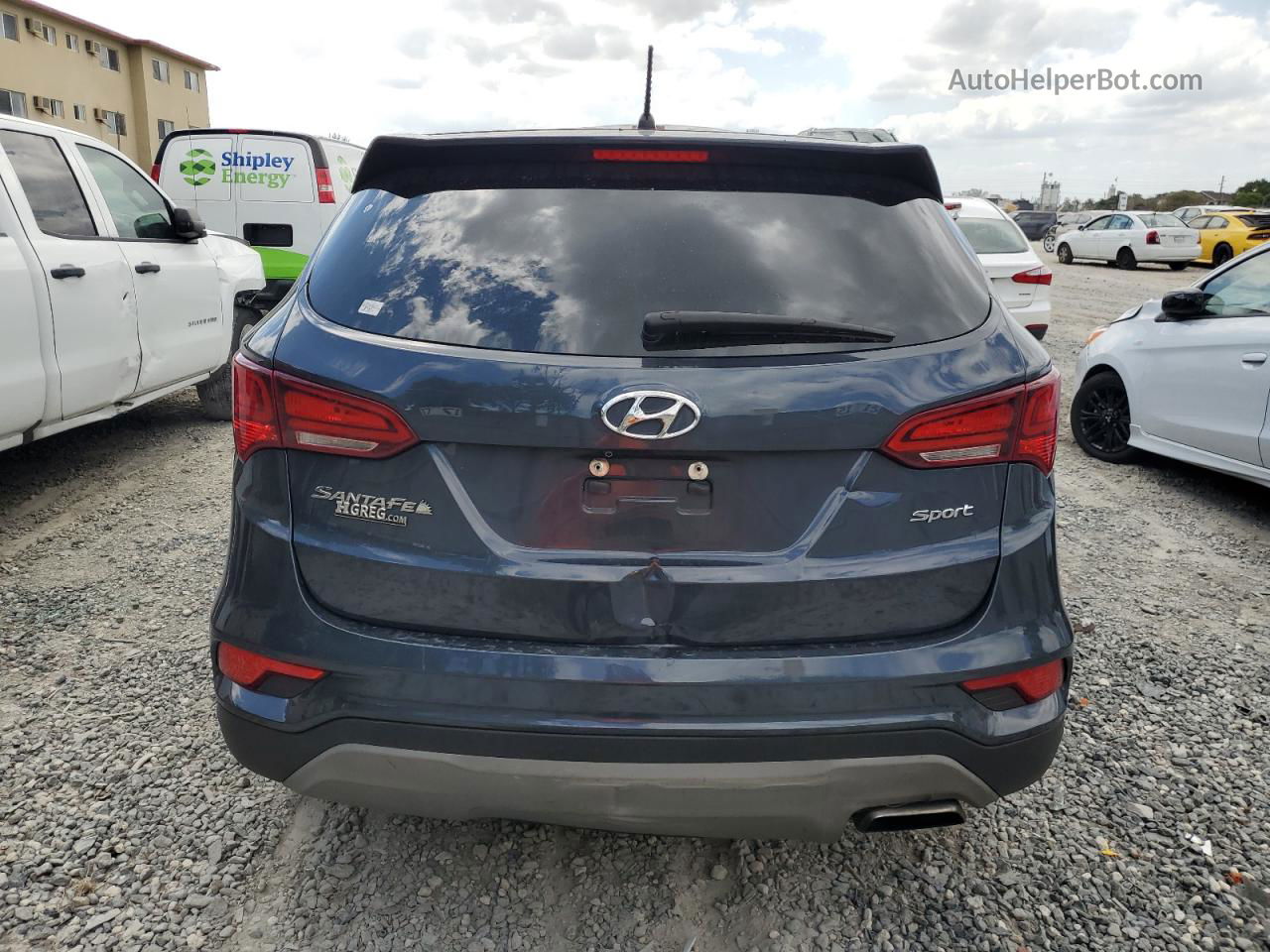 2018 Hyundai Santa Fe Sport  Blue vin: 5NMZT3LB1JH086353