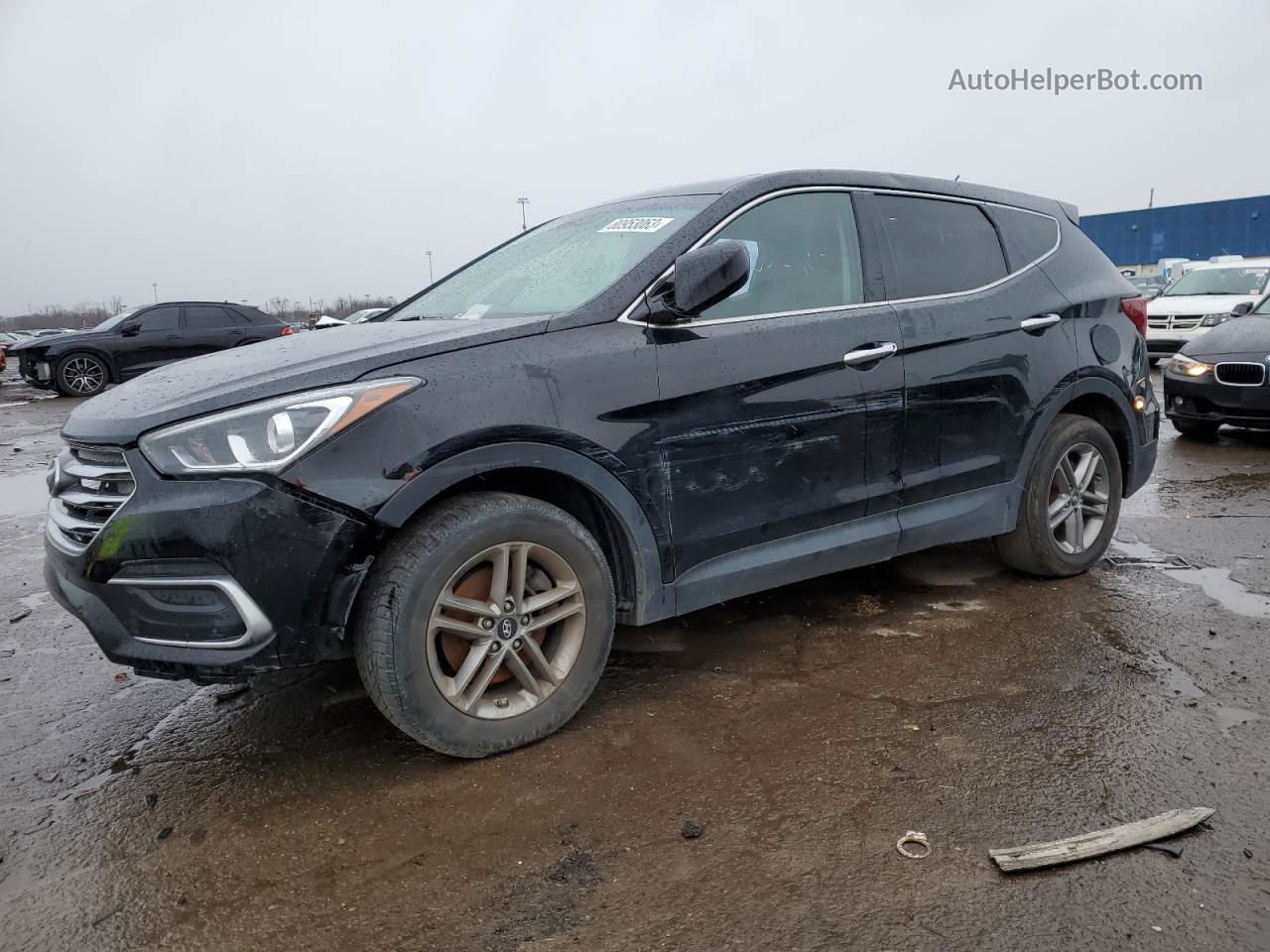 2018 Hyundai Santa Fe Sport  Черный vin: 5NMZT3LB1JH088393