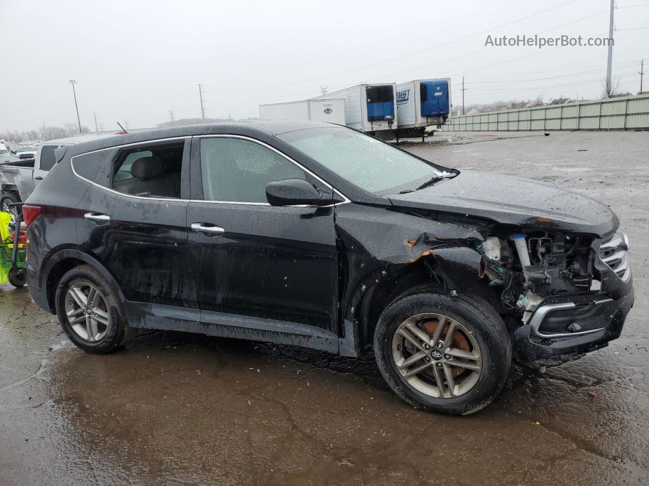 2018 Hyundai Santa Fe Sport  Черный vin: 5NMZT3LB1JH088393