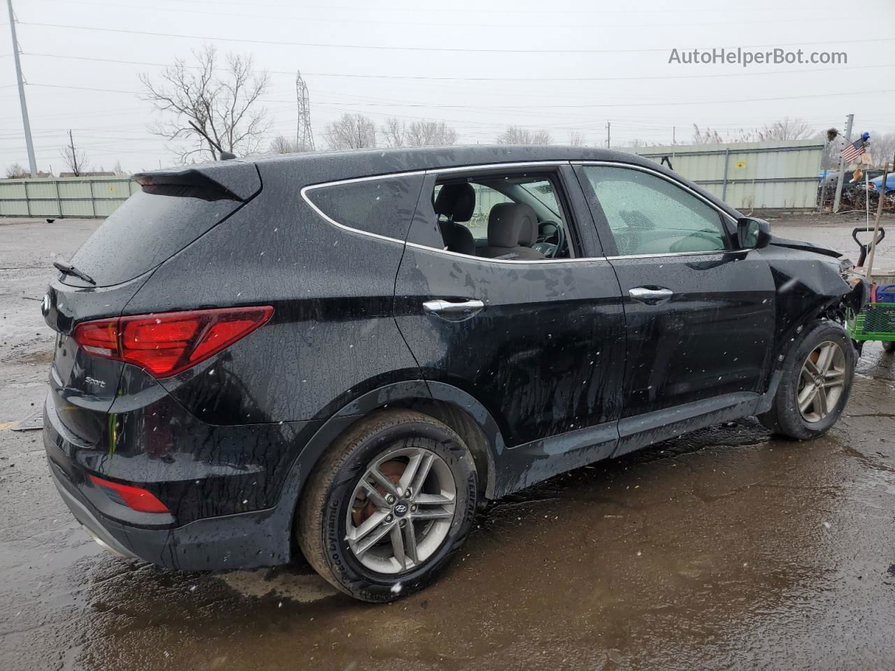 2018 Hyundai Santa Fe Sport  Black vin: 5NMZT3LB1JH088393